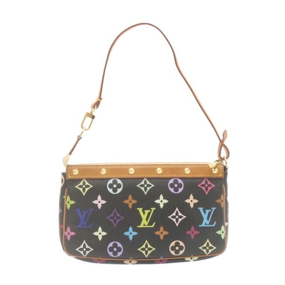 LOUIS VUITTON Monogram Multicolor Pochette Accessoires Pouch Black - Picture 2 of 14